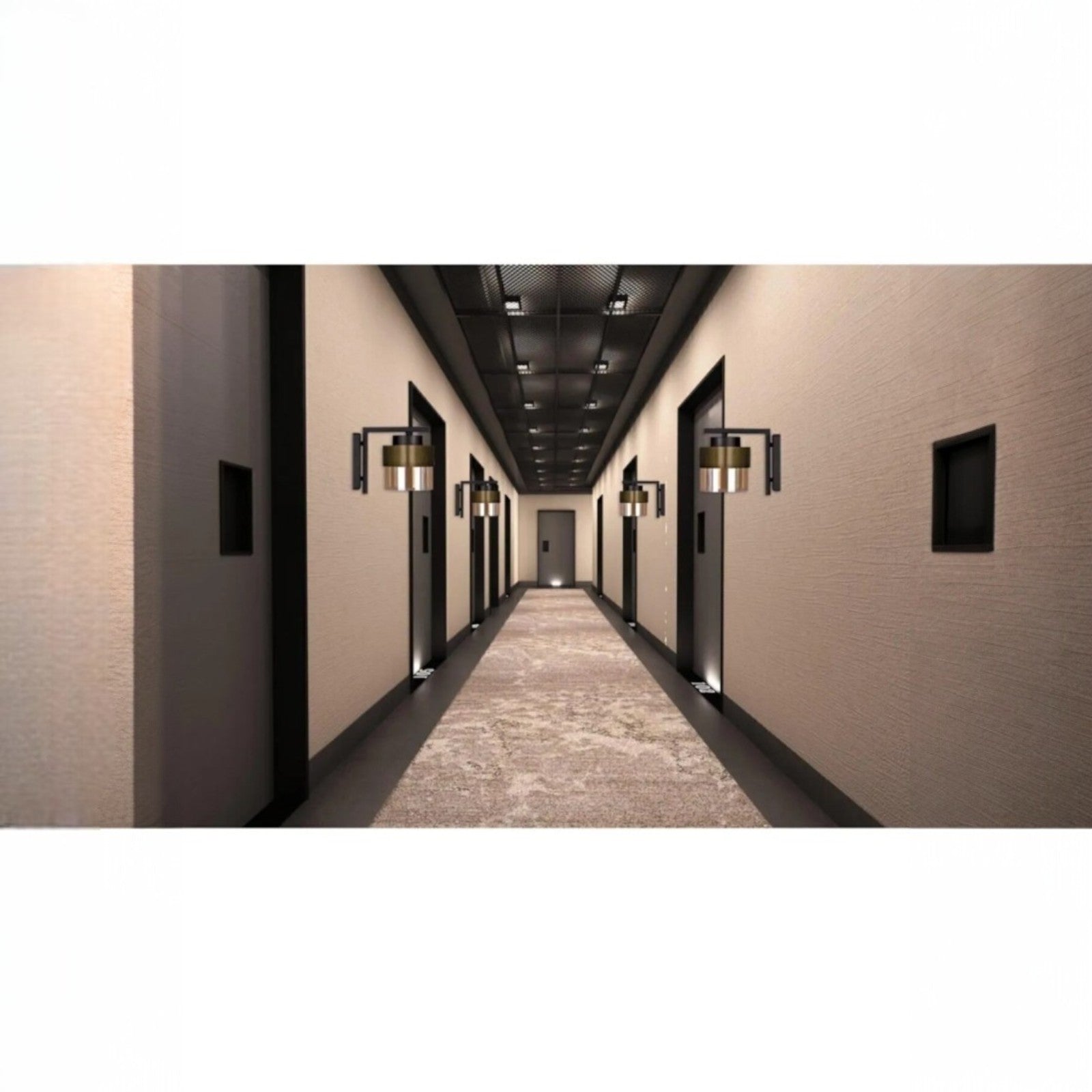 Wandleuchter Nora Farbe Getrommelt